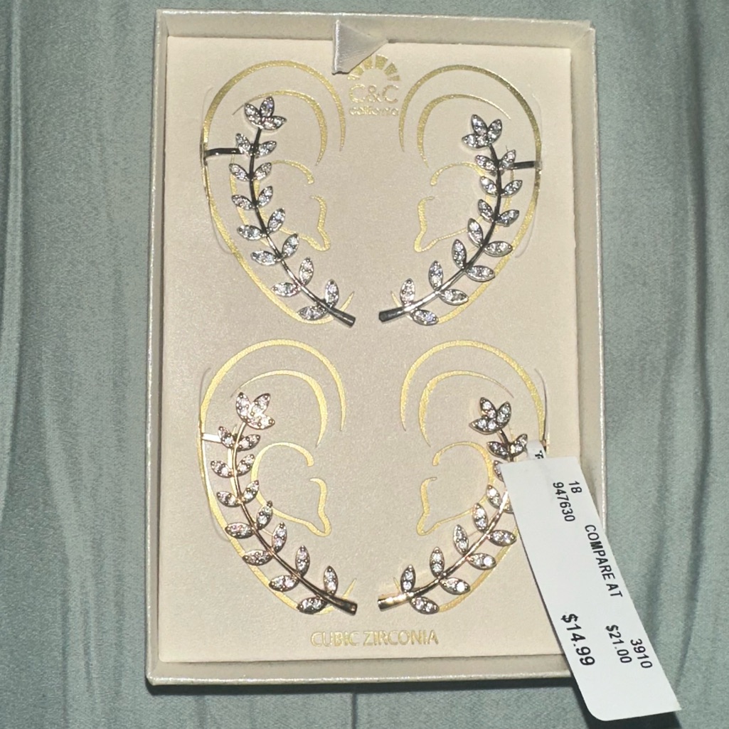CC Ear Climber Earrings 10$